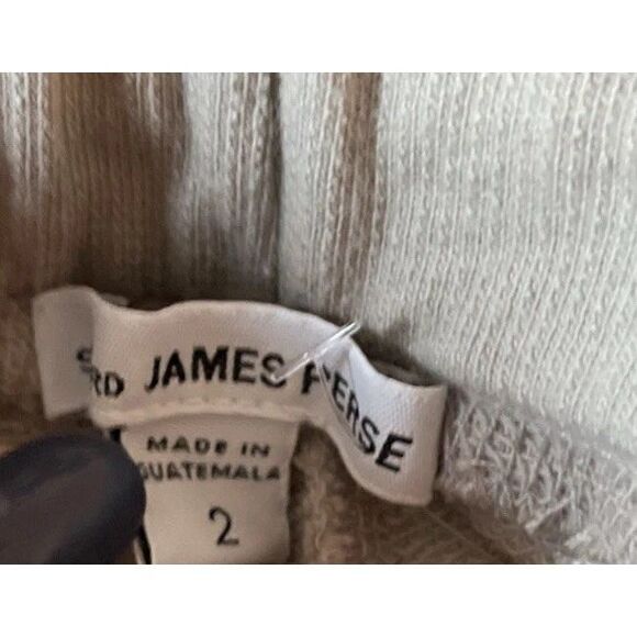 NEW James Perse French Terry Cutoff Raw Edge Sweatpants in Light Tan  2 / Medium - Picture 7 of 7